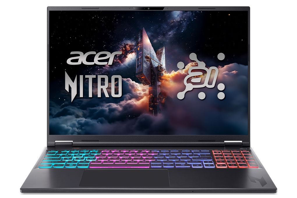 Laptop Acer Gaming Nitro ProPanel AN16S-61-R9CN - NH.QXGSV.001 (Ryzen AI 7 350, 16GB, 512GB, RTX 5070 8GB, 2K+ 180Hz, Win11) Màu Đen