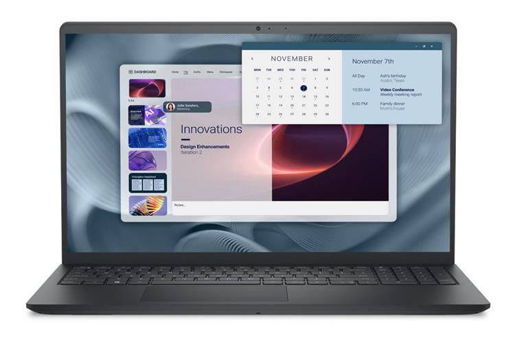 Laptop Dell Pro 15 Essential PV15250 - PV15250-100U-8512W-2Y (Core 3 100U, 8GB, 512GB, Full HD, OfficeH24+365, Win11) Màu Đen