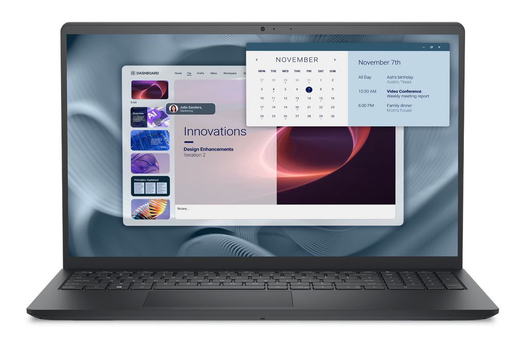 Laptop Dell Pro 15 Essential PV15250 - PV15250-100U-8512W-2Y (Core 3 100U, 8GB, 512GB, Full HD, OfficeH24+365, Win11) Màu Đen