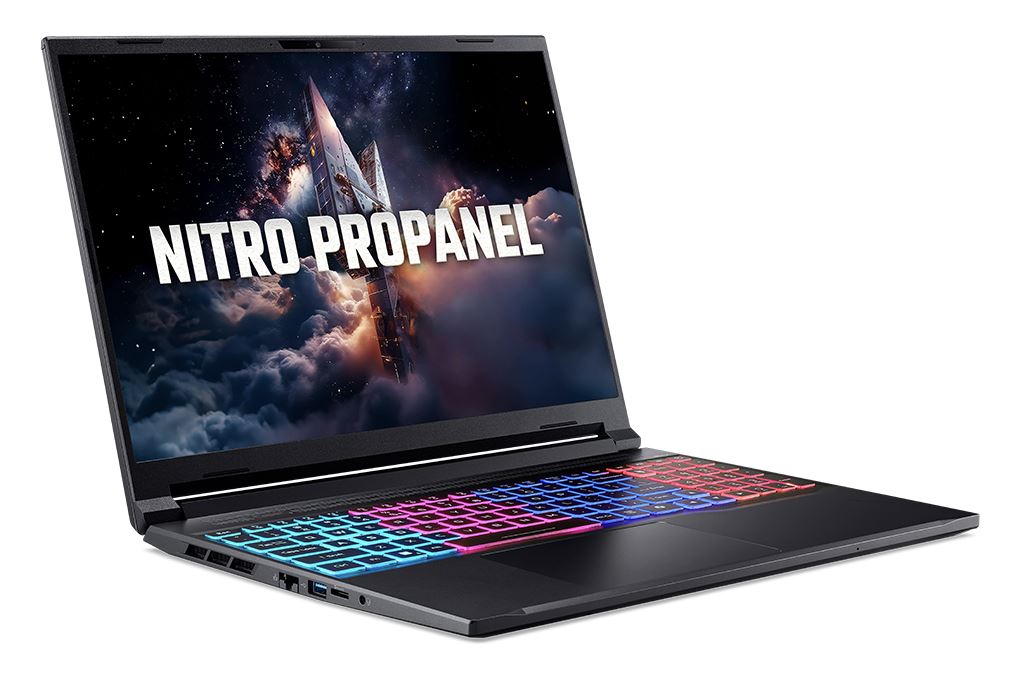 Laptop Acer Nitro ProPanel ANV16S-61-R7KQ - NH.QXPSV.001 (R5 AI 340, 16GB, 512GB, RTX 5060 8GB, Full HD 180Hz, Win11) Màu Đen