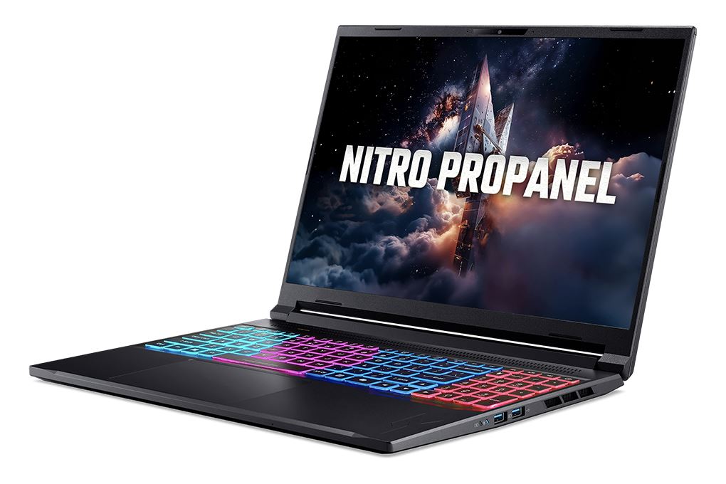 Laptop Acer Nitro ProPanel ANV16S-61-R7KQ - NH.QXPSV.001 (R5 AI 340, 16GB, 512GB, RTX 5060 8GB, Full HD 180Hz, Win11) Màu Đen