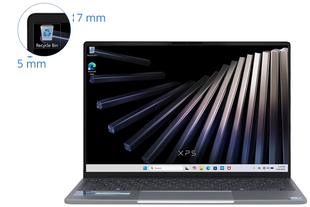 Laptop Dell XPS 13 DX13260 - DX3C5376W1-2Y (Core 5 320, 16GB, 512GB, 13.4 inch 120Hz, Cảm ứng, OfficeH24+365B+Win11) Màu Xanh