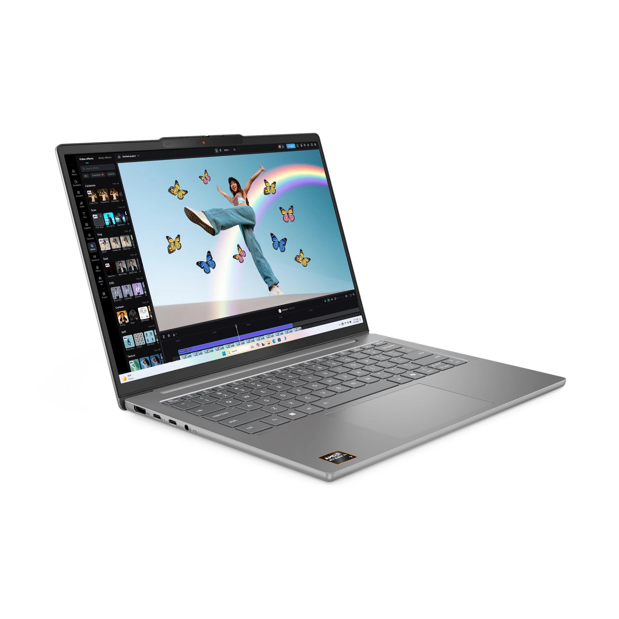 Laptop Lenovo Ideapad Slim 5 OLED 14AKP10 - 83HX00F5VN (R5 330, 16GB, 512GB, WUXGA, OfficeH24+365, Win11) Màu Xám