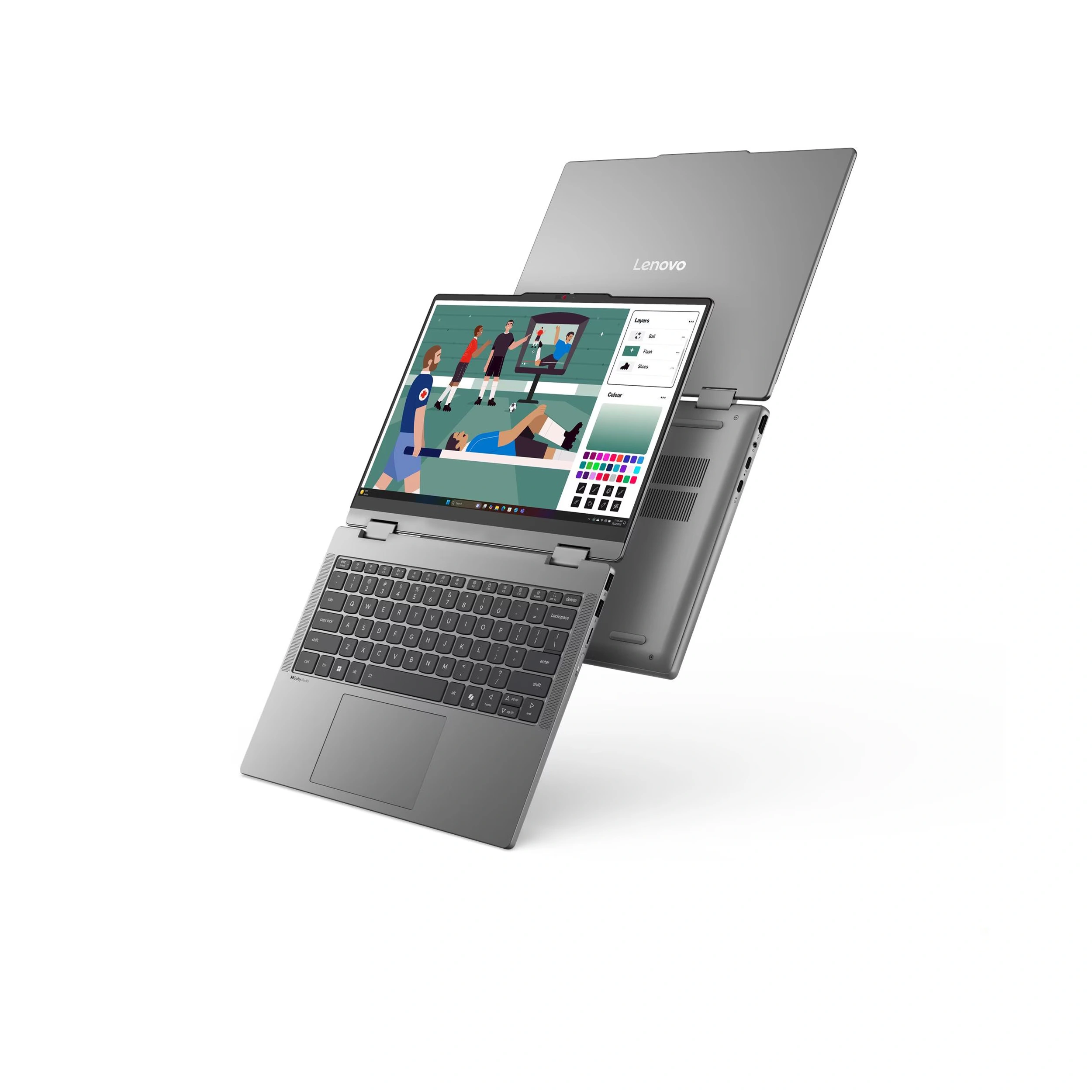 Laptop Lenovo IdeaPad 5 2in1 14IPH11 - 83UG005SVN (Ultra 5 322, 16GB, 512GB, WUXGA, OfficeH24+365, Win11) Màu Xám