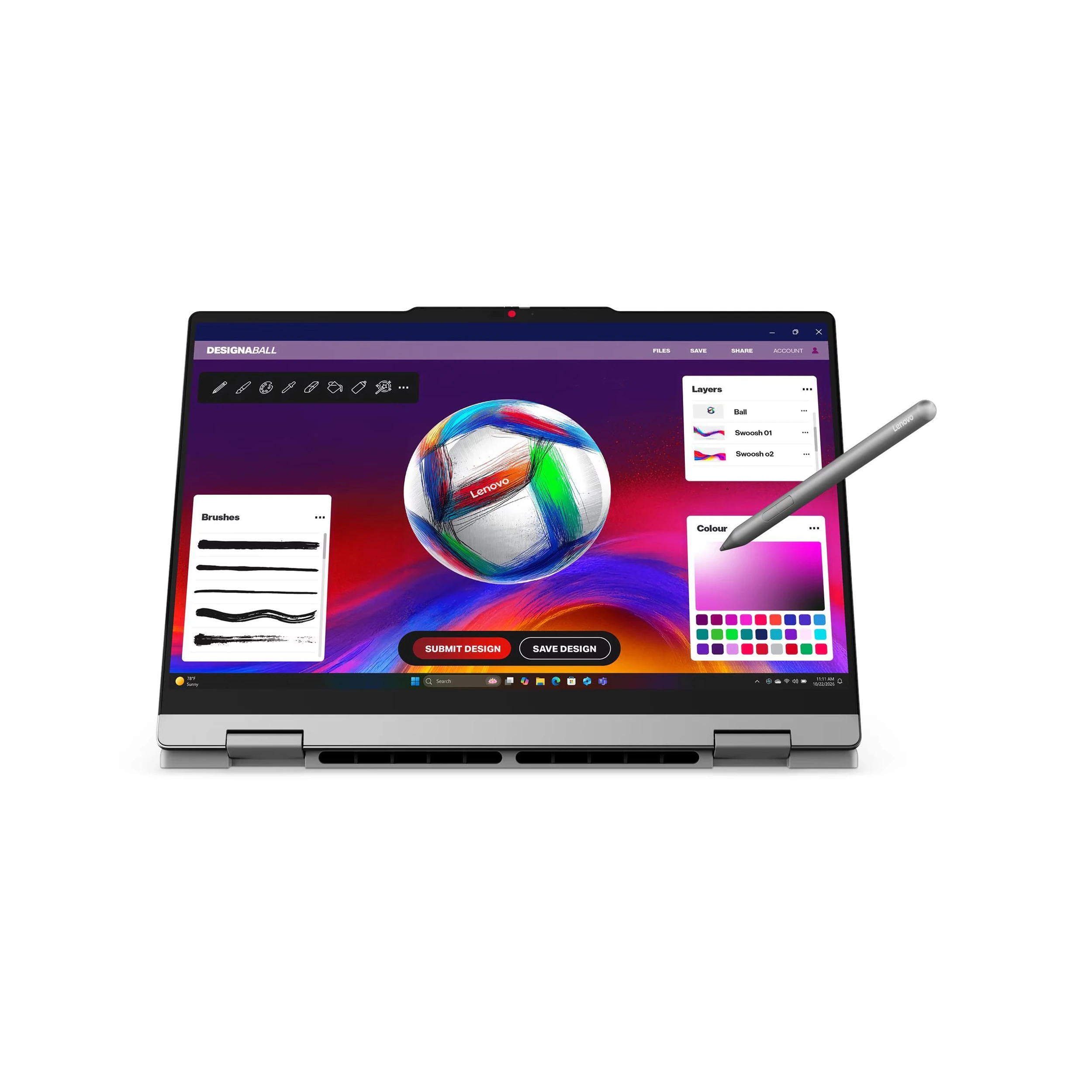 Laptop Lenovo IdeaPad 5 2in1 14IPH11 - 83UG005RVN (Ultra 7 355, 16GB, 512GB, WUXGA, OfficeH24+365, Win11) Màu Xám
