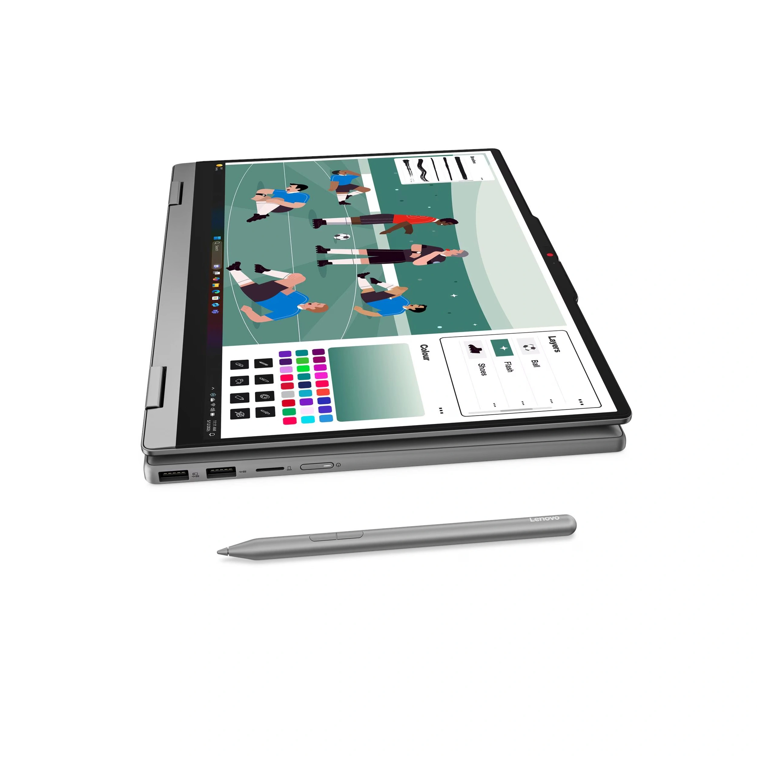 Laptop Lenovo IdeaPad 5 2in1 14IPH11 - 83UG005RVN (Ultra 7 355, 16GB, 512GB, WUXGA, OfficeH24+365, Win11) Màu Xám