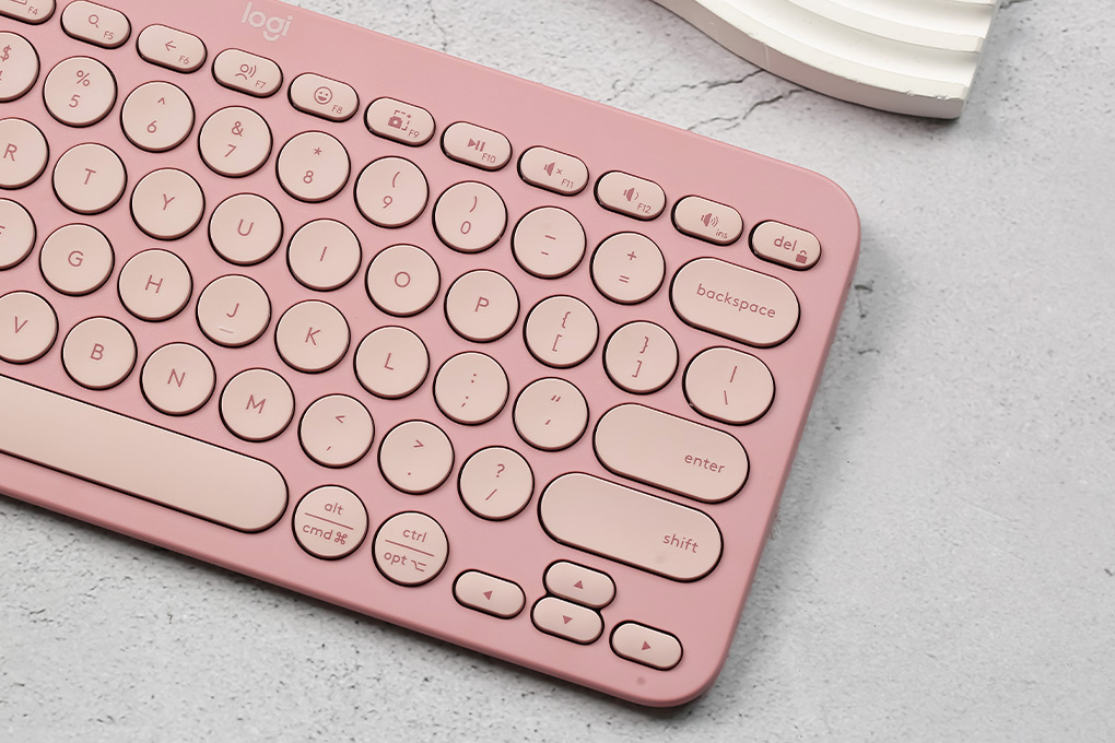 Bàn Phím Bluetooth Logitech K380s Màu Hồng