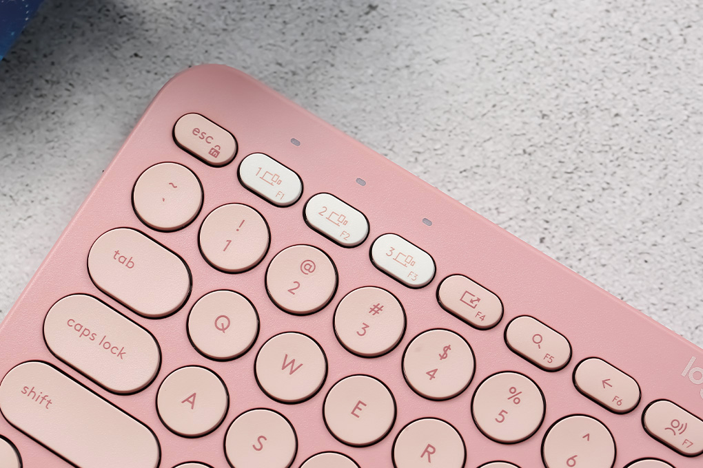 Bàn Phím Bluetooth Logitech K380s Màu Hồng