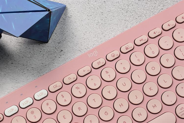 Bàn Phím Bluetooth Logitech K380s Màu Hồng
