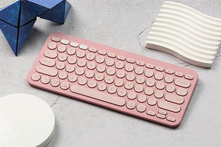 Bàn Phím Bluetooth Logitech K380s Màu Hồng
