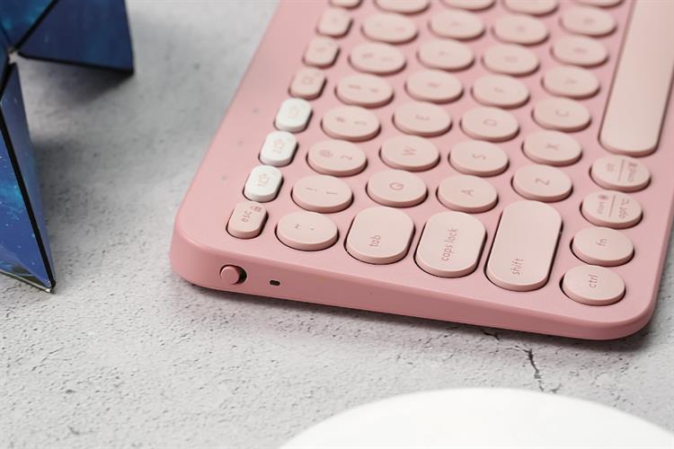 Bàn Phím Bluetooth Logitech K380s Màu Hồng
