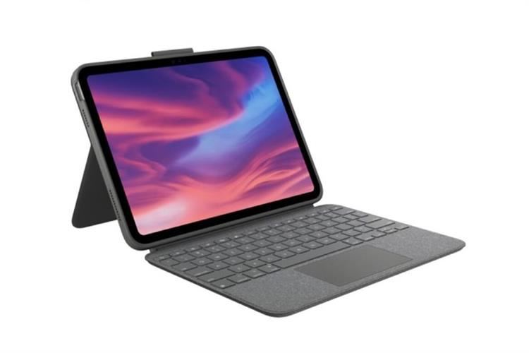 Bàn Phím iPad Logitech Combo Touch Gen 10TH Màu Xám