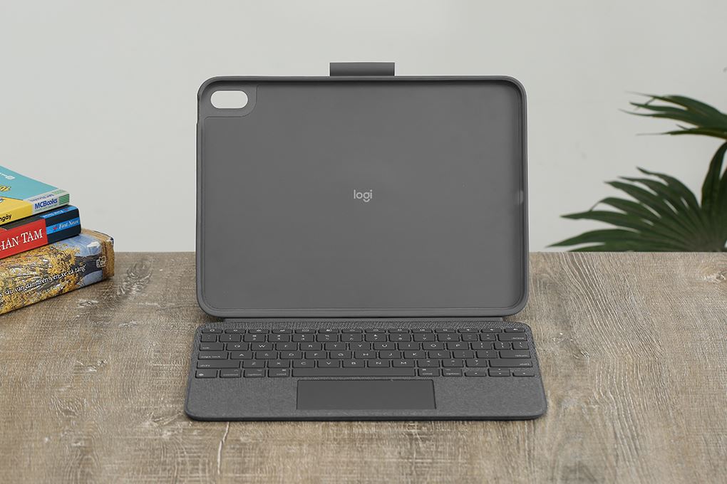 Bàn Phím iPad Logitech Combo Touch Gen 10TH/A16 Màu Xám