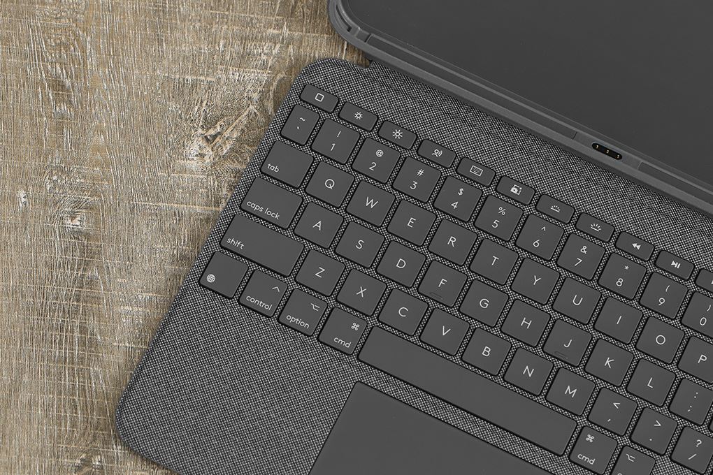 Bàn Phím iPad Logitech Combo Touch Gen 10TH/A16 Màu Xám
