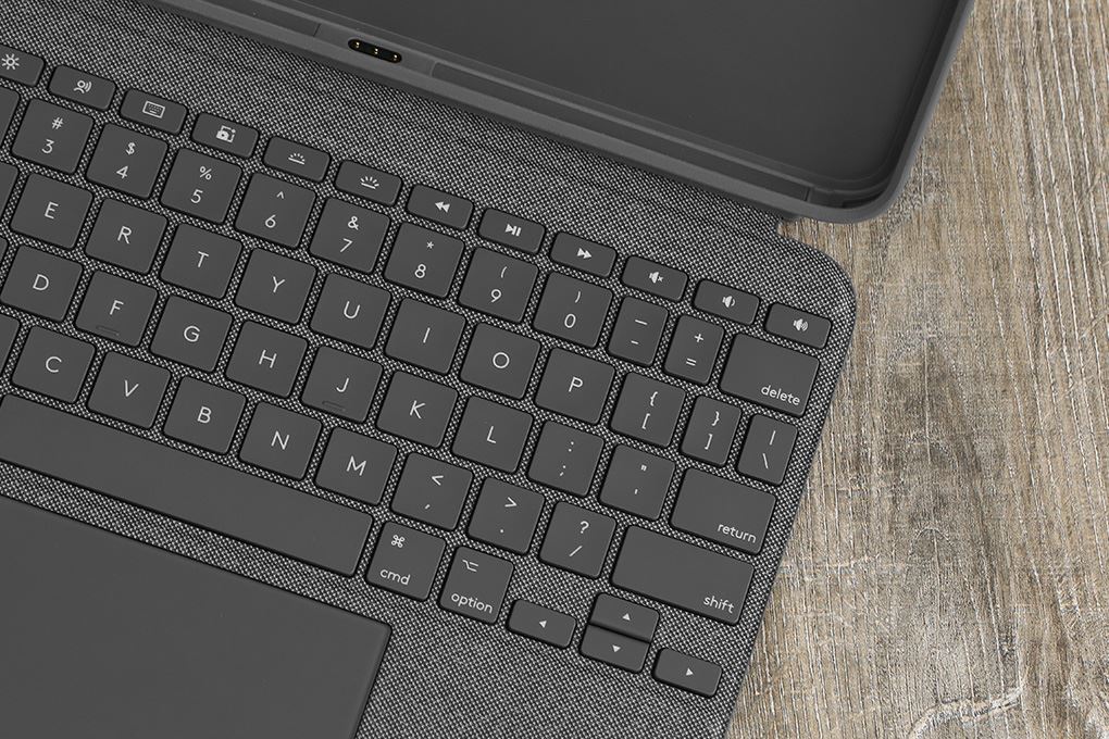 Bàn Phím iPad Logitech Combo Touch Gen 10TH/A16 Màu Xám