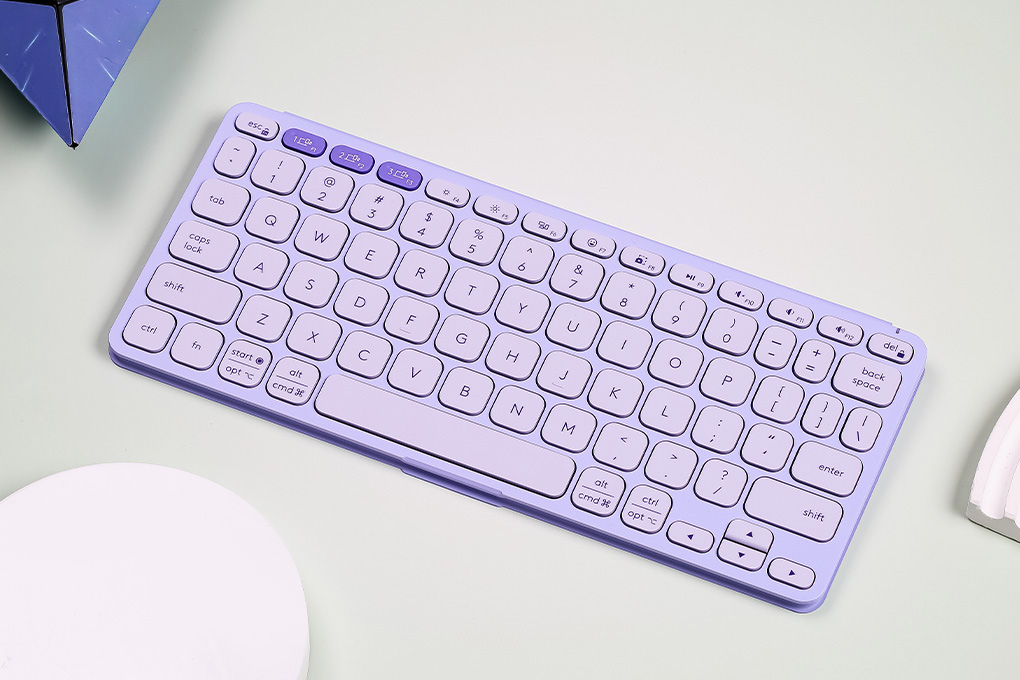 Bàn Phím Bluetooth Logitech Keys-To-Go 2 Màu Tím nhạt