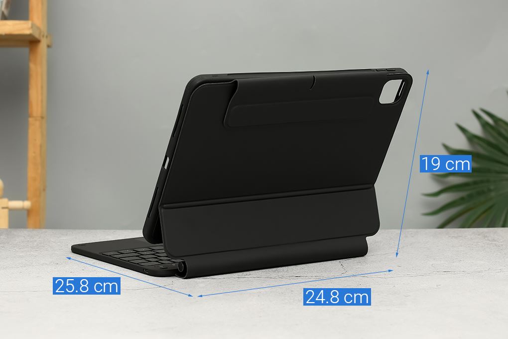 Bao Da Kèm Bàn Phím iPad ESR Magnetic Rebound 360 Air 11 2024 Màu Đen