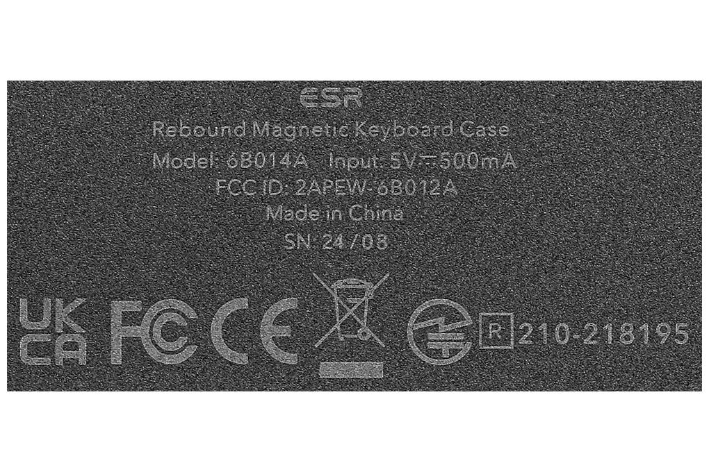 Bao Da Kèm Bàn Phím iPad ESR Magnetic Rebound 360 Air 11 2024 Màu Đen