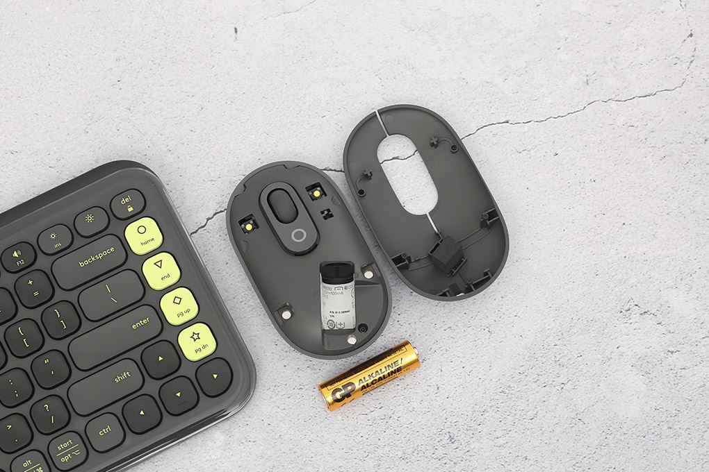 Bộ Bàn Phím Chuột Bluetooth Logitech Pop Icon Màu Đen