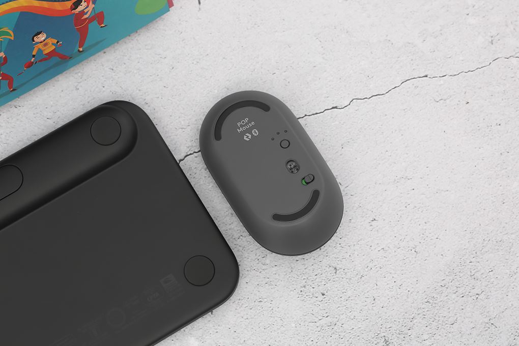 Bộ Bàn Phím Chuột Bluetooth Logitech Pop Icon Màu Đen