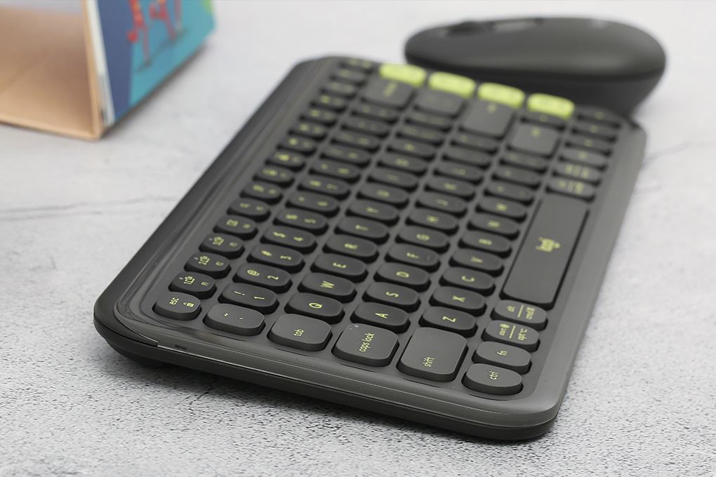 Bộ Bàn Phím Chuột Bluetooth Logitech Pop Icon Màu Đen