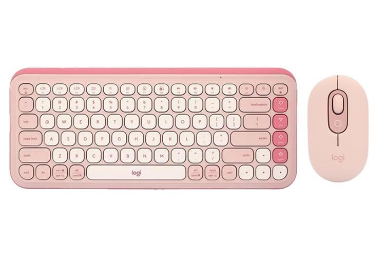 Bộ Bàn Phím Chuột Bluetooth Logitech Pop Icon Màu Hồng