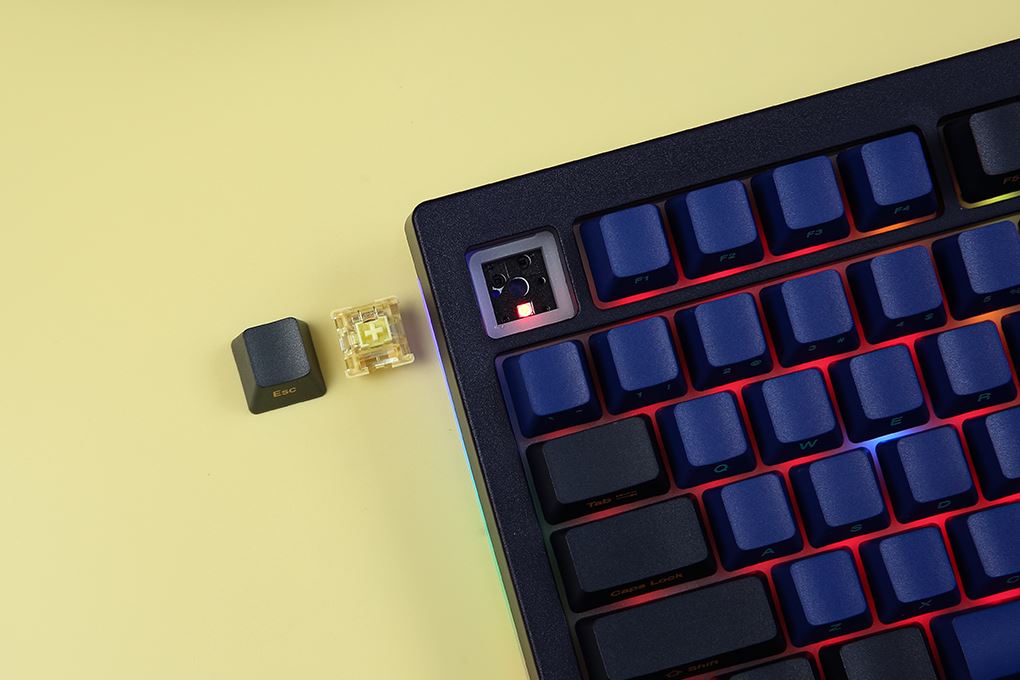 Bàn Phím Cơ Bluetooth Akko 5075B Plus Horizon Màu Xanh đen