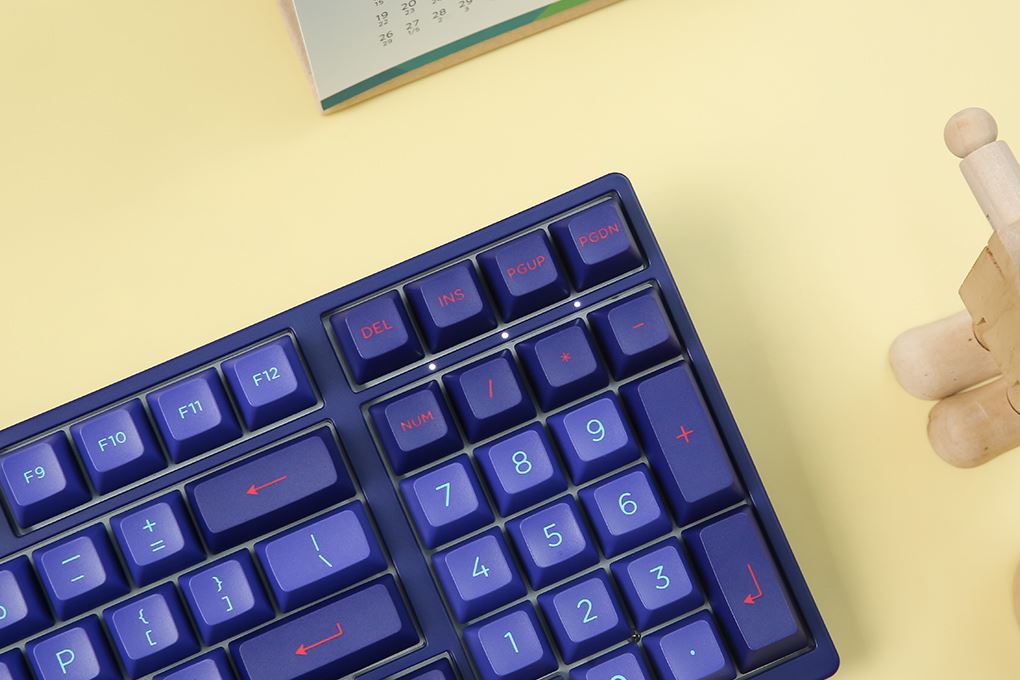 Bàn Phím Cơ Có Dây Akko 3098 Neon Màu Xanh tím