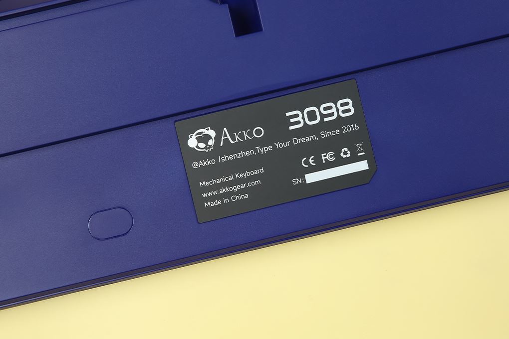 Bàn Phím Cơ Có Dây Akko 3098 Neon Màu Xanh tím