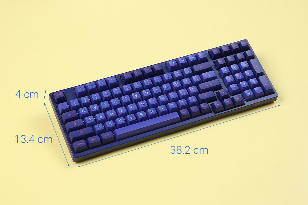Bàn Phím Cơ Có Dây Akko 3098 Neon Màu Xanh tím