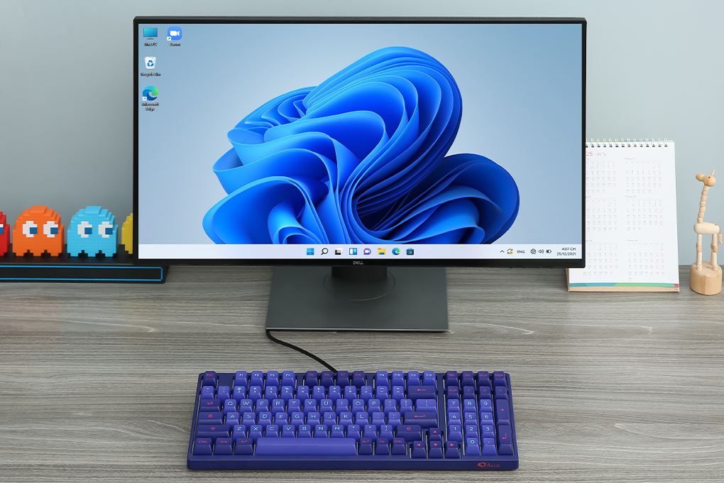 Bàn Phím Cơ Có Dây Akko 3098 Neon Màu Xanh tím