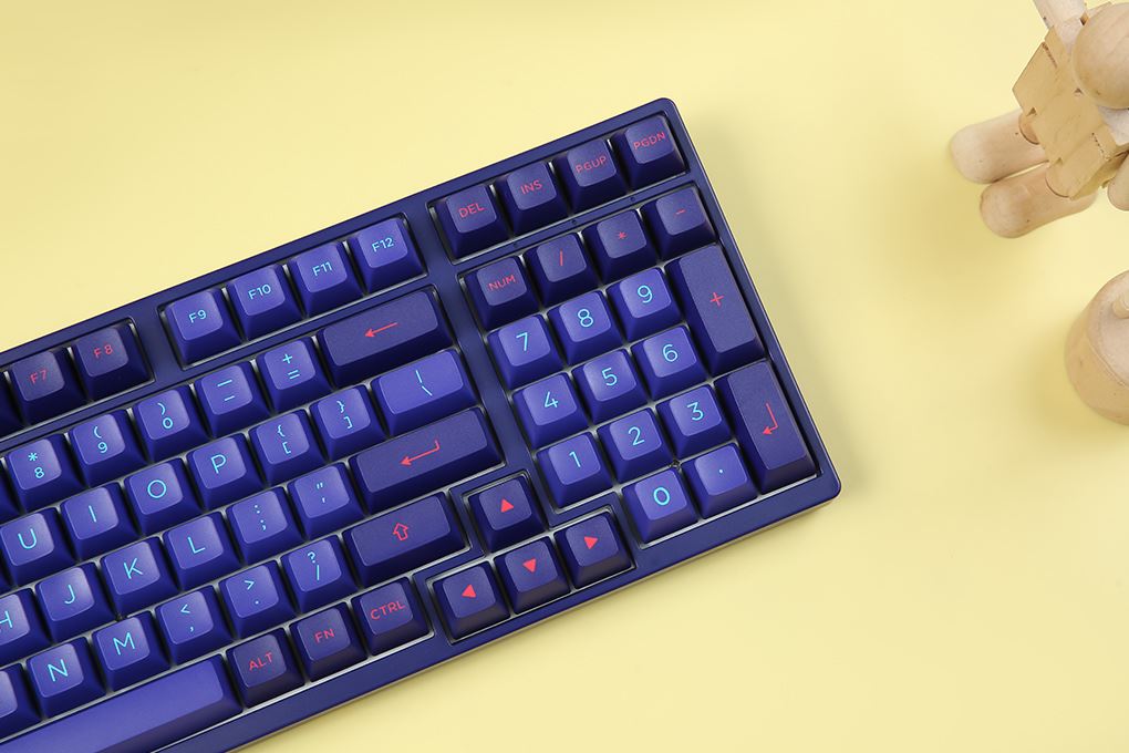 Bàn Phím Cơ Có Dây Akko 3098 Neon Màu Xanh tím
