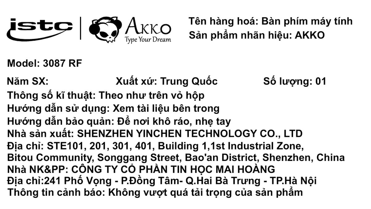 Bàn Phím Cơ Không Dây Akko 3087 RF Cream Yellow Pro - 25