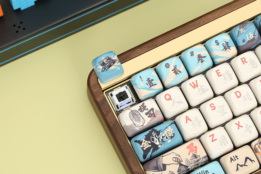 Bàn Phím Cơ Bluetooth Akko MU01 Joy of Life Màu Nâu