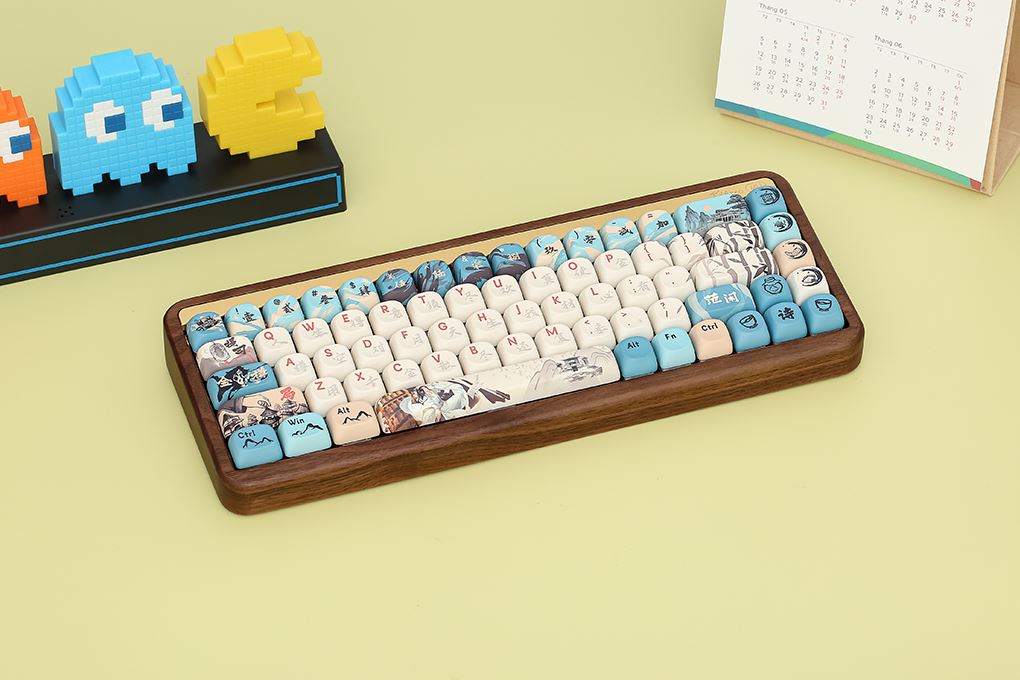 Bàn Phím Cơ Bluetooth Akko MU01 Joy of Life Màu Nâu