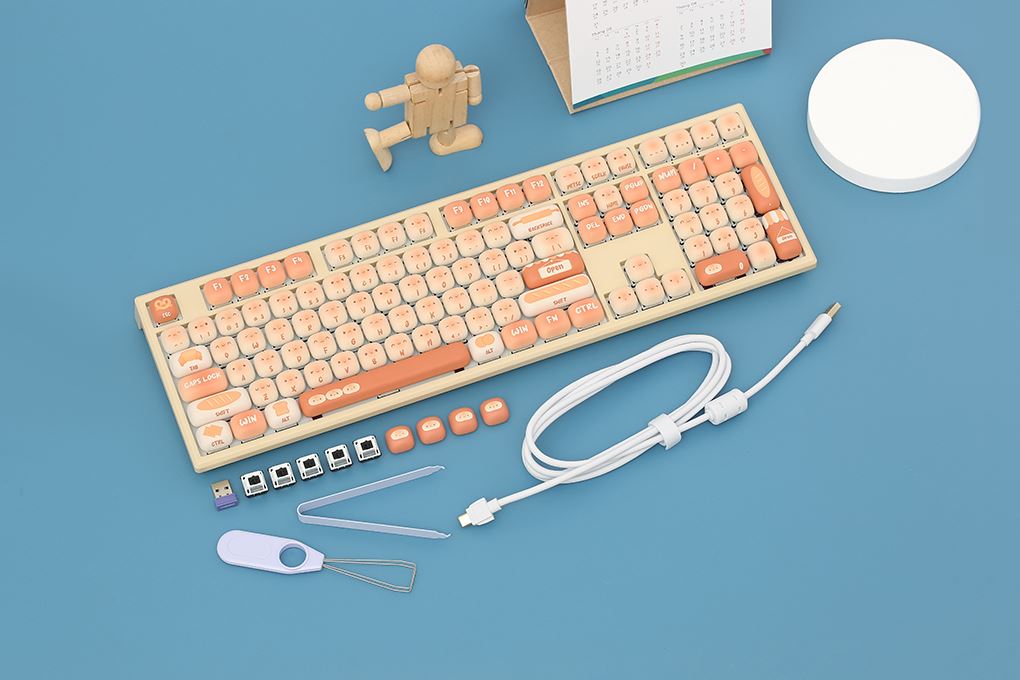 Bàn Phím Cơ Bluetooth Akko MonsGeek MG108B Bun Wonderland - 20