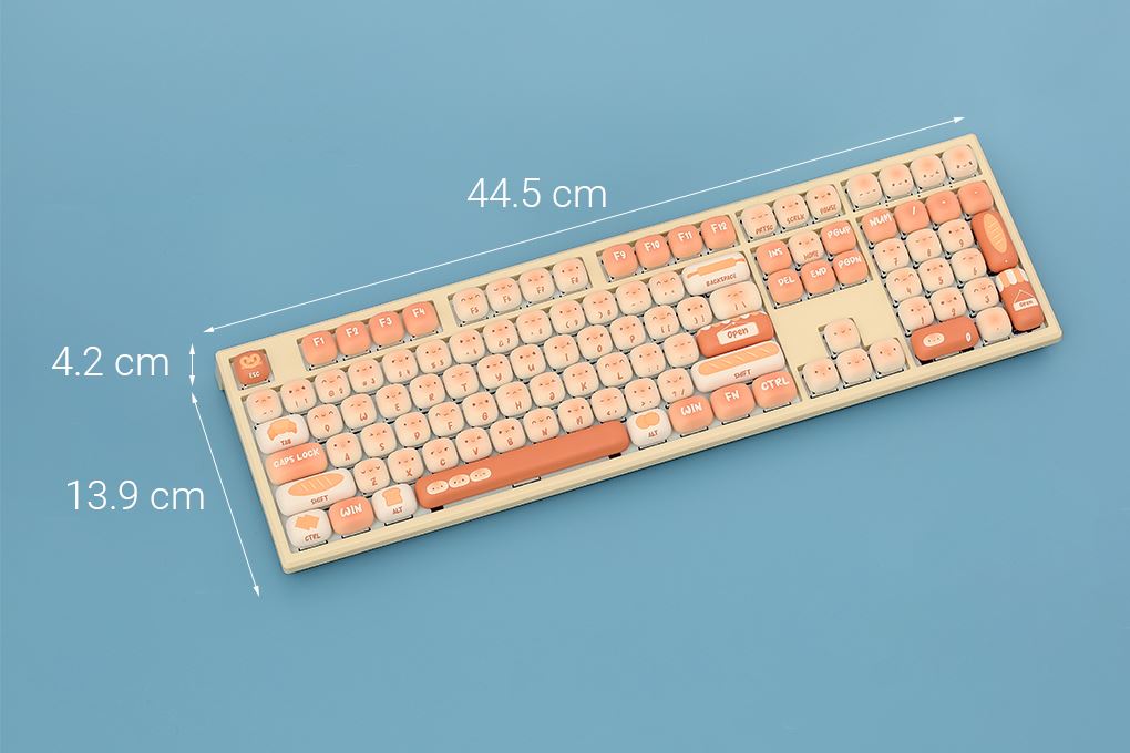 Bàn Phím Cơ Bluetooth Akko MonsGeek MG108B Bun Wonderland - 21