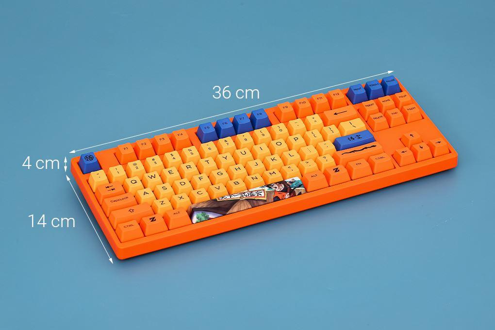 Bàn Phím Cơ Không Dây Akko 3087 RF Dragon Ball Z - Goku Cream Yellow - 20