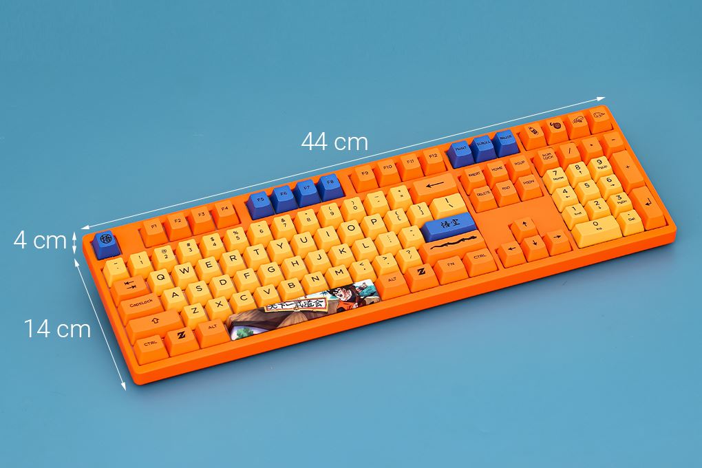 Bàn Phím Cơ Không Dây Akko 3108 RF Dragon Ball Z Cream Blue - 20