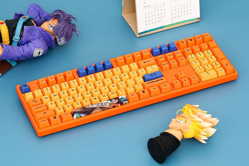 Bàn Phím Cơ Không Dây Akko 3108 RF Dragon Ball Z Cream Blue - 5