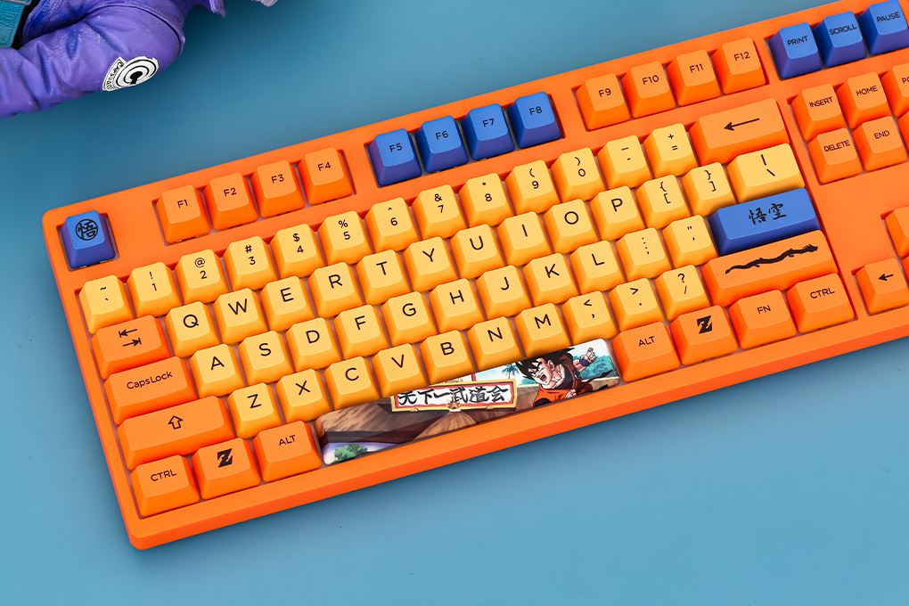 Bàn Phím Cơ Không Dây Akko 3108 RF Dragon Ball Z Cream Blue - 8