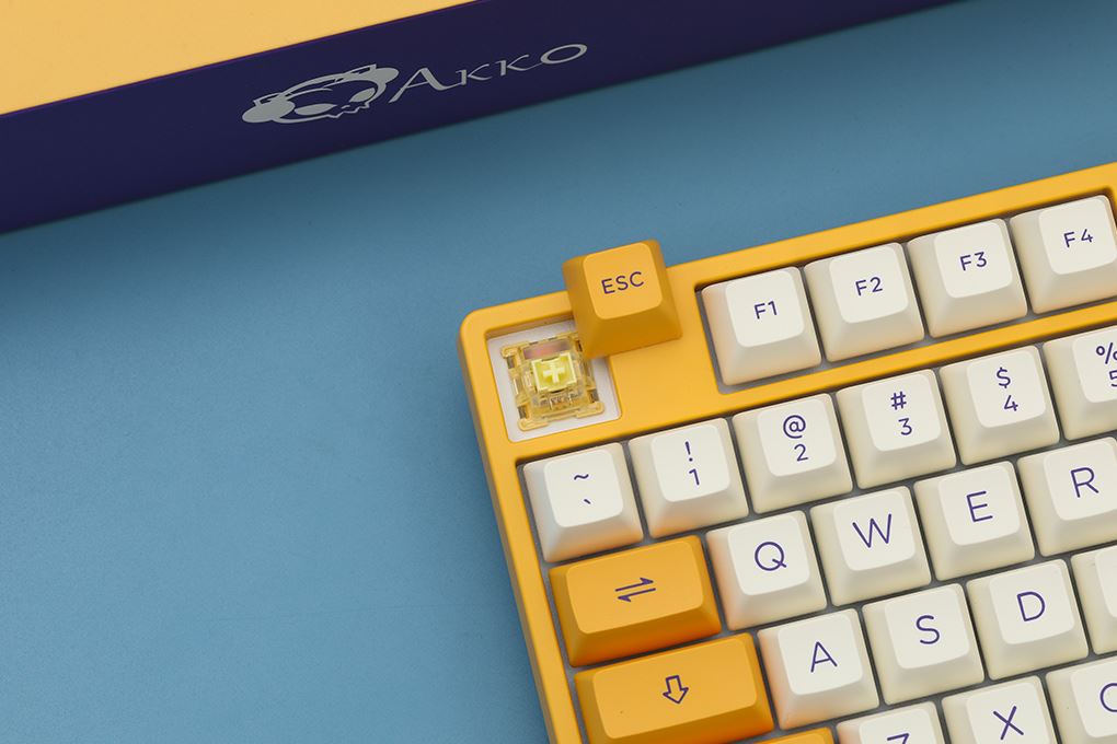 Bàn phím Cơ Có Dây Akko 3098S Los Angeles V3 Creamy Yellow Pro Màu vàng
