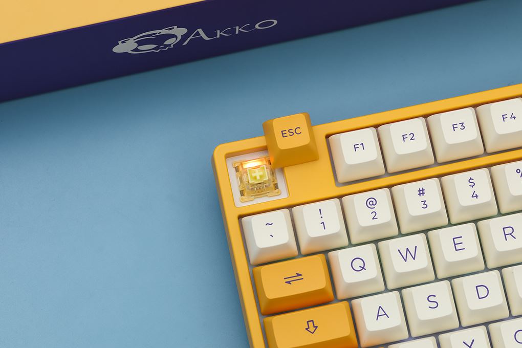Bàn phím Cơ Có Dây Akko 3098S Los Angeles V3 Creamy Yellow Pro Màu vàng