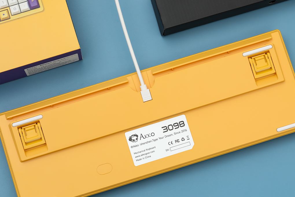 Bàn phím Cơ Có Dây Akko 3098S Los Angeles V3 Creamy Yellow Pro Màu vàng