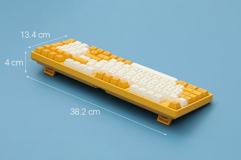 Bàn phím Cơ Có Dây Akko 3098S Los Angeles V3 Creamy Yellow Pro Màu vàng