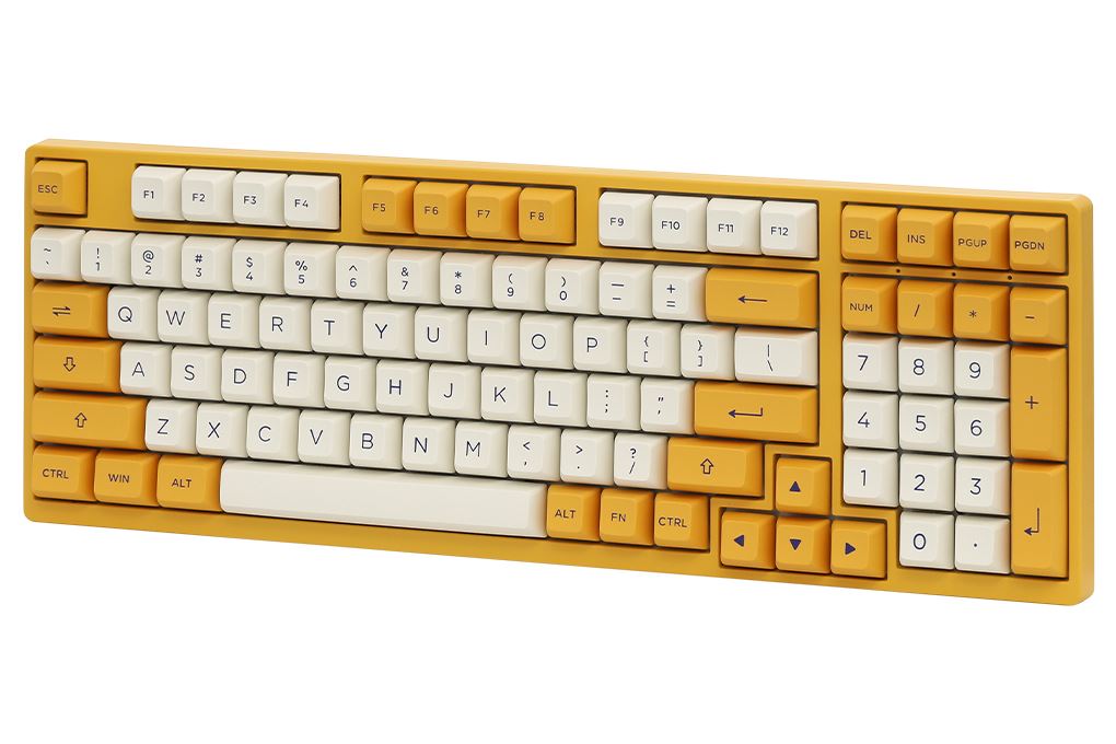 Bàn phím Cơ Có Dây Akko 3098S Los Angeles V3 Creamy Yellow Pro Màu vàng