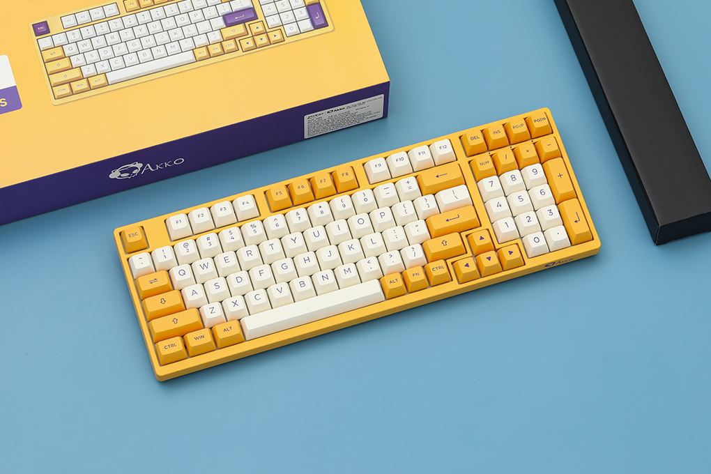 Bàn phím Cơ Có Dây Akko 3098S Los Angeles V3 Creamy Yellow Pro Màu vàng