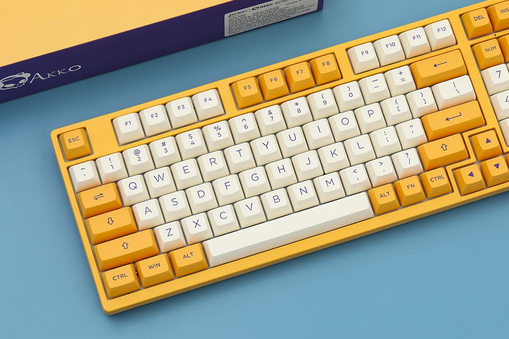 Bàn phím Cơ Có Dây Akko 3098S Los Angeles V3 Creamy Yellow Pro Màu vàng
