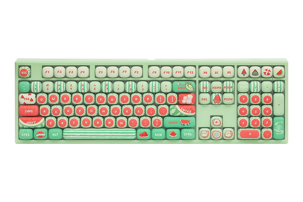 Bàn Phím Cơ Bluetooth MonsGeek MG108B Watermelon Akko Piano Pro Màu Xanh lá nhạt