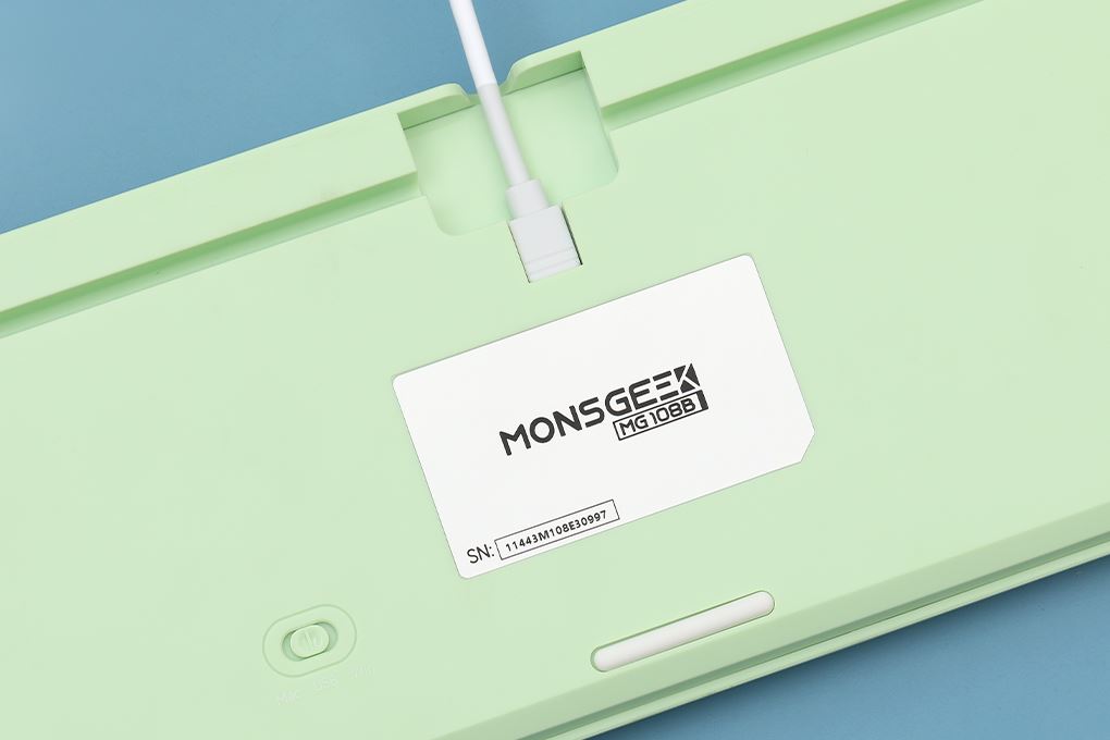 Bàn Phím Cơ Bluetooth MonsGeek MG108B Watermelon Akko Piano Pro Màu Xanh lá nhạt